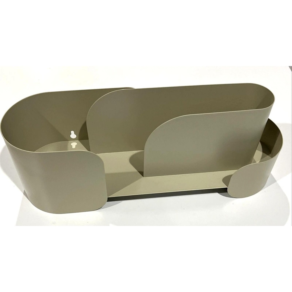 IKEA FAGNING Wall organizer with hooks, light beige-green 805.541.43 New